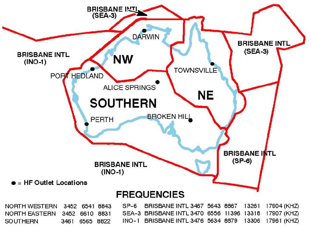 HF Areas Map